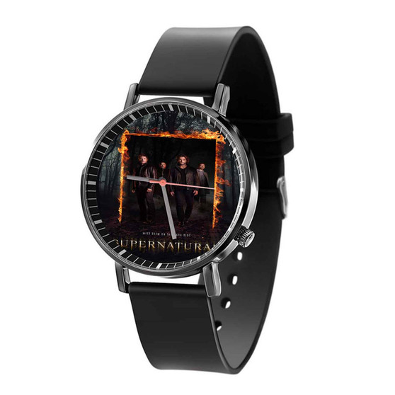 Supernatural Mee Them on The Dark Side Black Quartz Watch With Gift Box