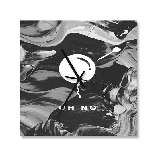 Bring Me The Horizon Oh No Square Silent Scaleless Wooden Wall Clock Black Pointers