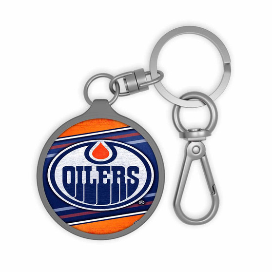 Edmonton Oilers NHL Custom Keyring Tag Acrylic Keychain With TPU Cover