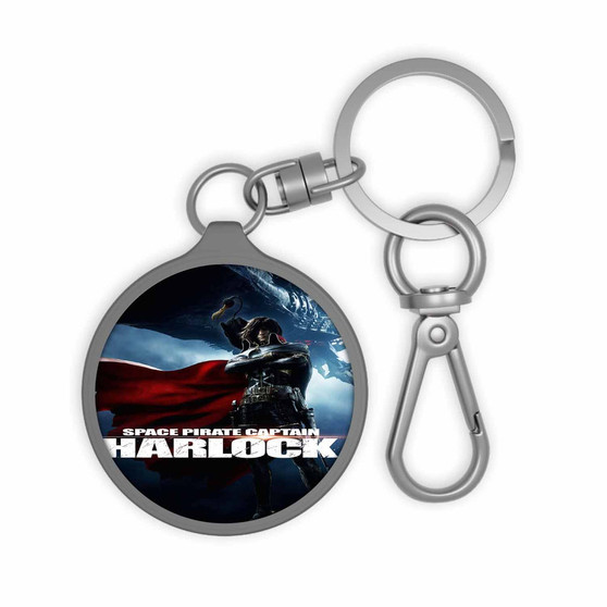 Harlock Space Pirate Custom Keyring Tag Acrylic Keychain With TPU Cover