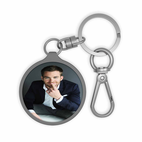 Chris Pine Custom Keyring Tag Acrylic Keychain With TPU Cover