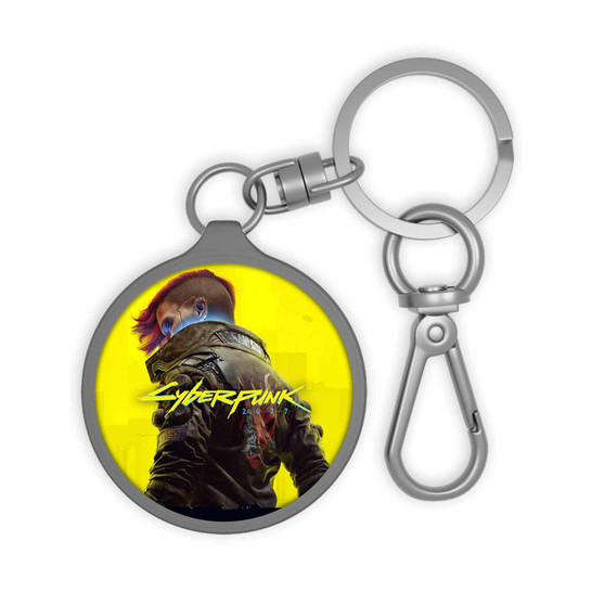 Cyberpunk 2077 Game Custom Keyring Tag Acrylic Keychain With TPU Cover