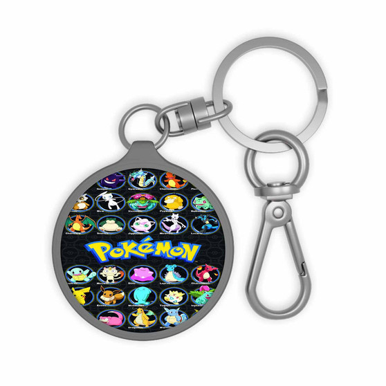 Pokemon Characters Custom Keyring Tag Acrylic Keychain With TPU Cover