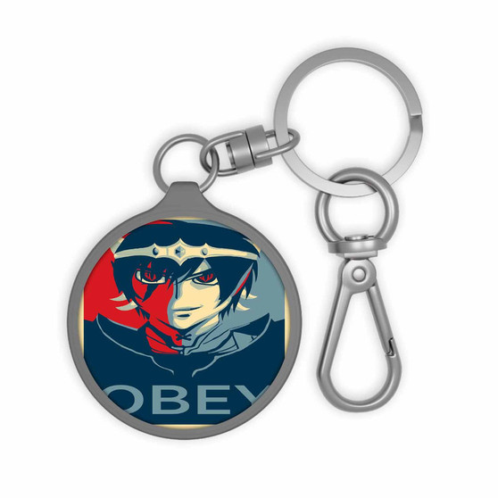 Shadow Moon Obey Custom Keyring Tag Acrylic Keychain With TPU Cover