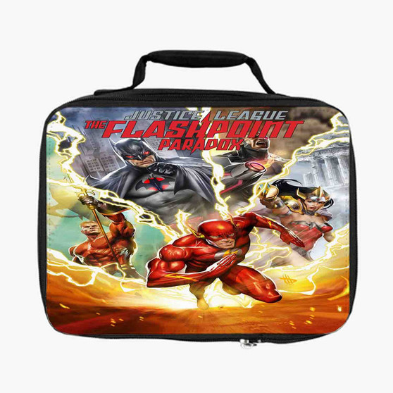 Justice League The Flashpoint Paradox Custom Lunch Bag With Fully Lined and Insulated