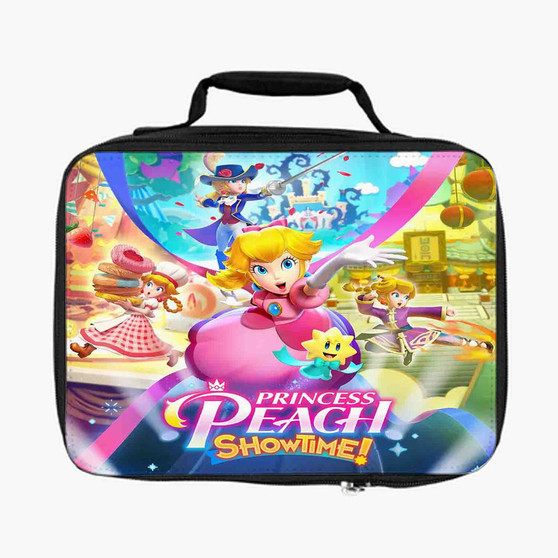 Princess Peach Showtime Custom Lunch Bag With Fully Lined and Insulated