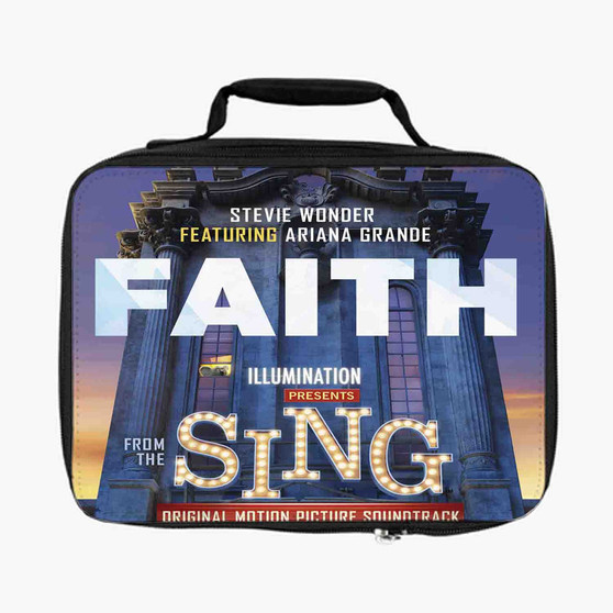Stevie Wonder Faith ft Ariana Grande Custom Lunch Bag With Fully Lined and Insulated