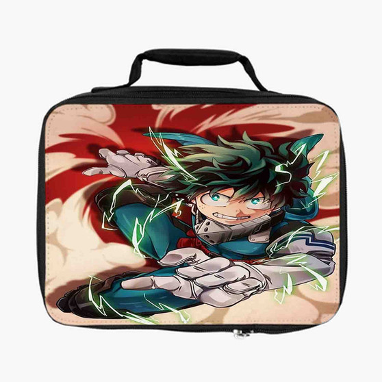 Izuku Midoriya My Hero Academia Custom Lunch Bag With Fully Lined and Insulated