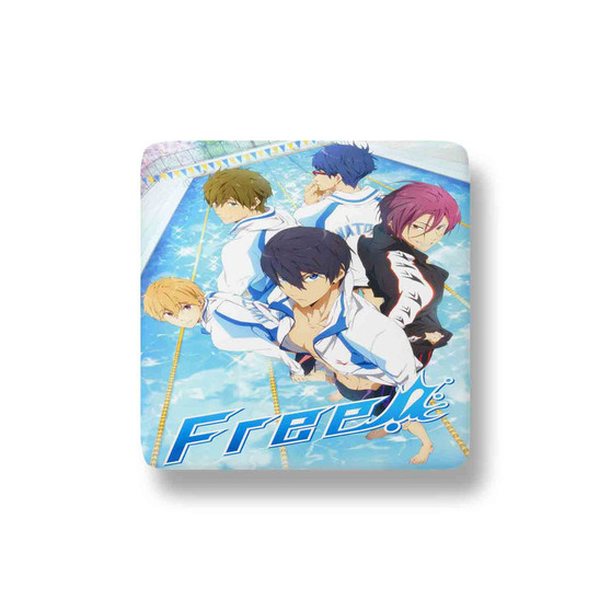 Free Anime Custom Porcelain Refrigerator Magnet Square