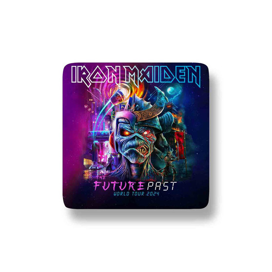 Iron Maiden Future Past Tour Custom Porcelain Refrigerator Magnet Square