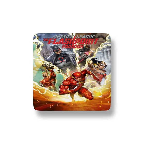 Justice League The Flashpoint Paradox Custom Porcelain Refrigerator Magnet Square