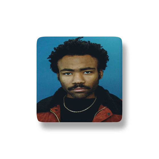 Childish Gambino Redbone Custom Porcelain Refrigerator Magnet Square