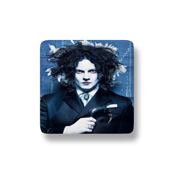 Jack White Custom Porcelain Refrigerator Magnet Square