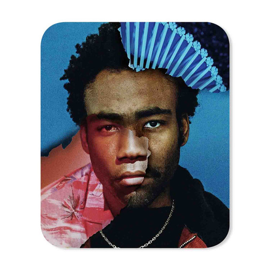 Childish Gambino Custom Gaming Mouse Pad Rectangle Rubber Backing