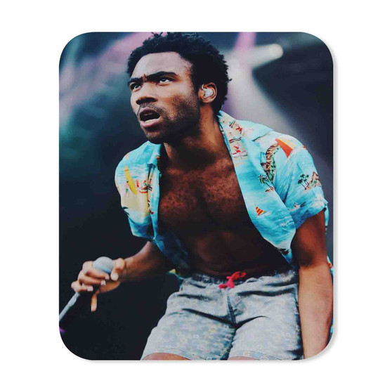 Childish Gambino Sing Custom Gaming Mouse Pad Rectangle Rubber Backing