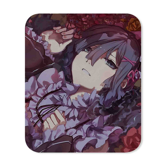 Dark Rem Re Zero Custom Gaming Mouse Pad Rectangle Rubber Backing