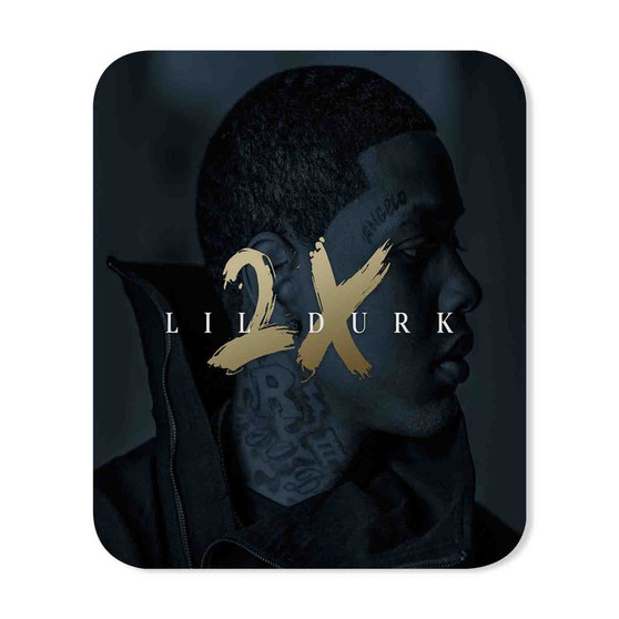 Lil Durk 2 X Custom Gaming Mouse Pad Rectangle Rubber Backing