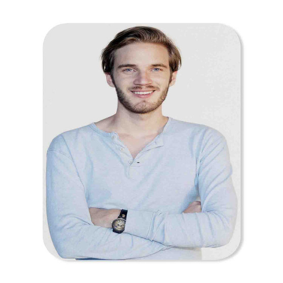 Pewdiepie Custom Gaming Mouse Pad Rectangle Rubber Backing