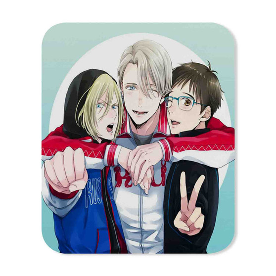 Yuri on Ice Peace Custom Gaming Mouse Pad Rectangle Rubber Backing