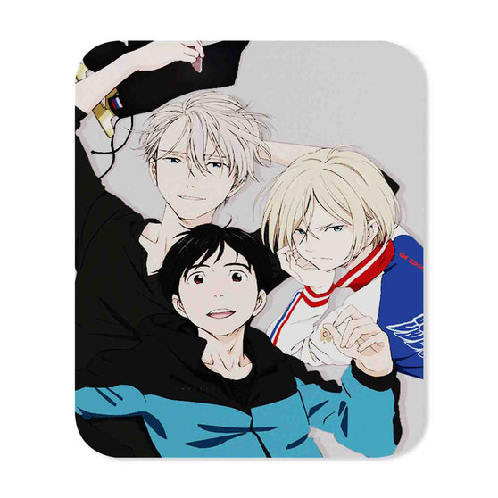 Yuri on Ice Custom Gaming Mouse Pad Rectangle Rubber Backing