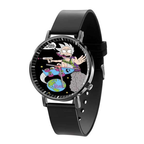 Rick and Morty Rick Sanchez Custom Quartz Watch Black With Gift Box