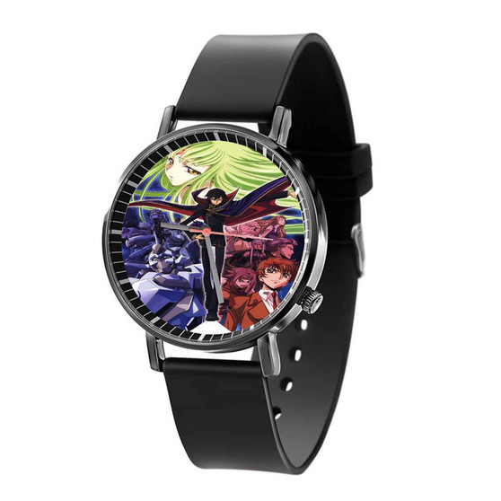 Code Geass Lelouch of the Rebellion Anime Custom Quartz Watch Black With Gift Box