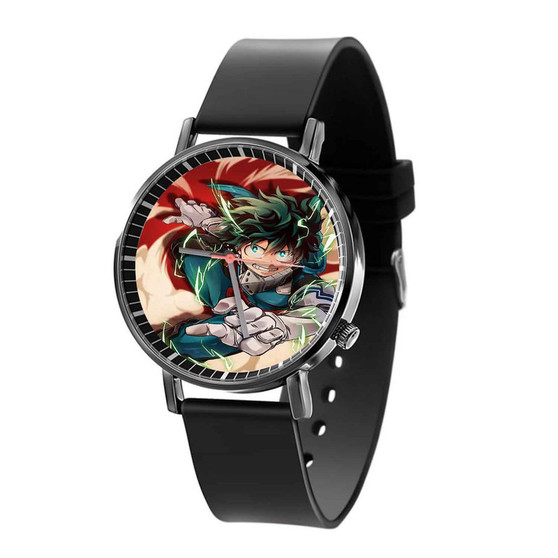 Izuku Midoriya My Hero Academia Custom Quartz Watch Black With Gift Box