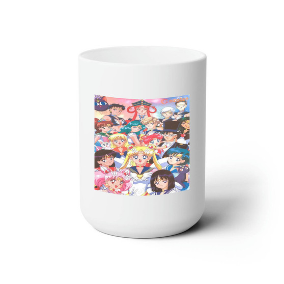 Sailor Moon White Ceramic Mug 15oz With BPA Free