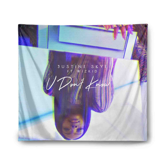 Justine Skye U Don t Know ft Wizkid Custom Tapestry Indoor Wall Polyester Home Decor