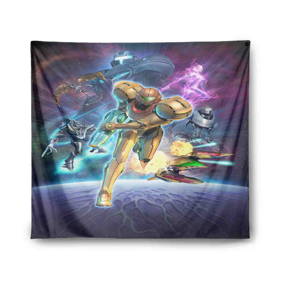 Metroid Prime 3 Corruption Custom Tapestry Indoor Wall Polyester Home Decor