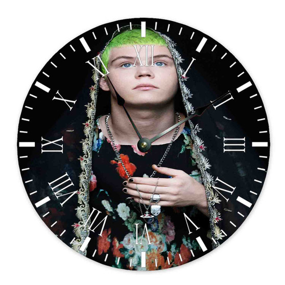 Yung Lean Greatest Custom Wall Clock Round Non-ticking Wooden Black Pointers