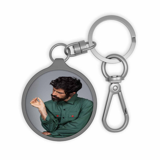 Devendra Banhart Custom Keyring Tag Acrylic Keychain TPU Cover