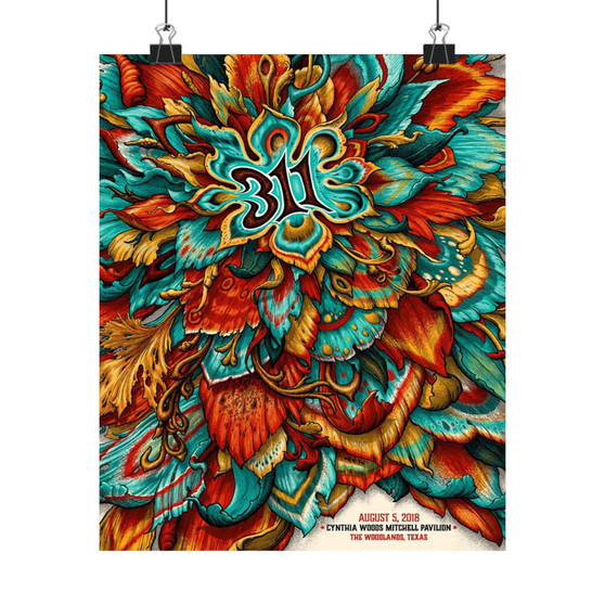 311 Texas 2018 Art Satin Silky Poster for Home Decor