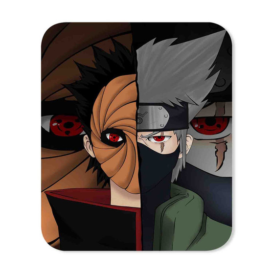 Naruto Shippuden Tobi and Kakashi Best Custom Gaming Mouse Pad Rubber Backing