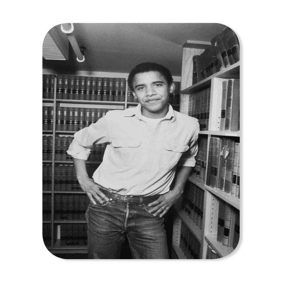 Young Obama Custom Gaming Mouse Pad Rubber Backing