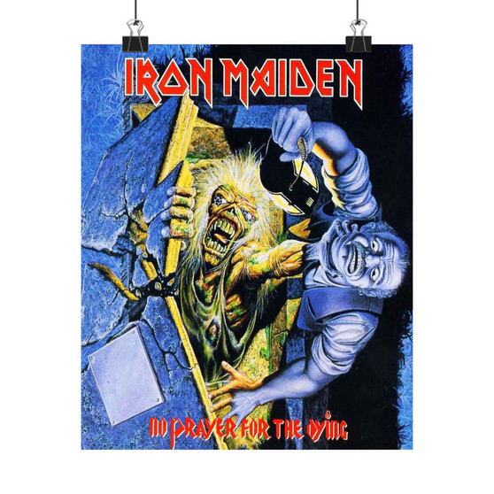 Iron Maiden No Prayer for the Dying 1990 Art Satin Silky Poster for Home Decor