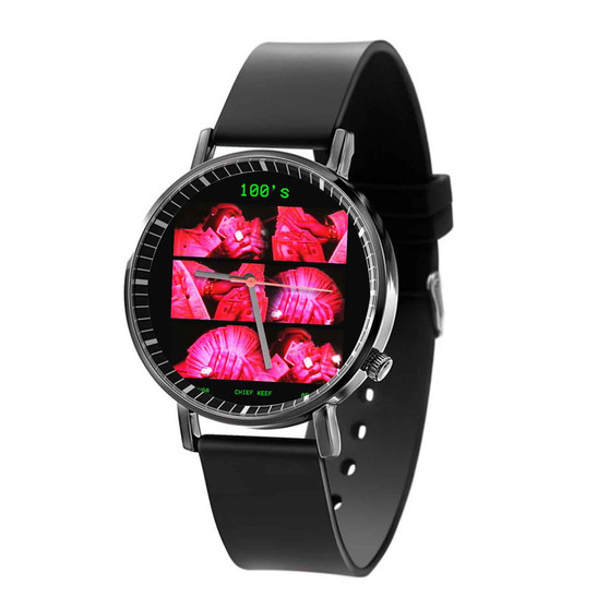 100s Tyga Feat Chief Keef AE Custom Black Quartz Watch With Gift Box