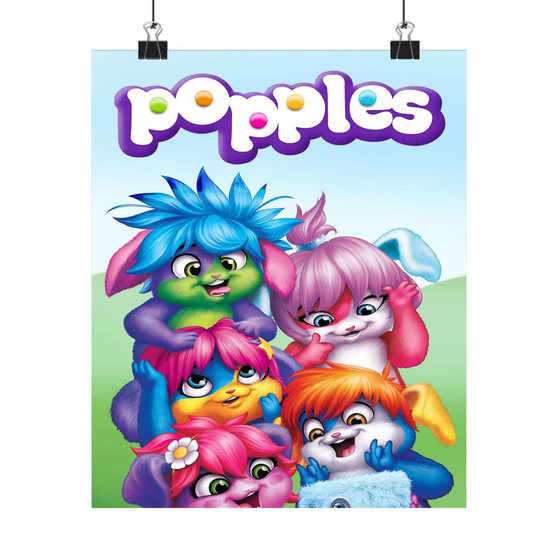 Popples Art Satin Silky Poster for Home Decor