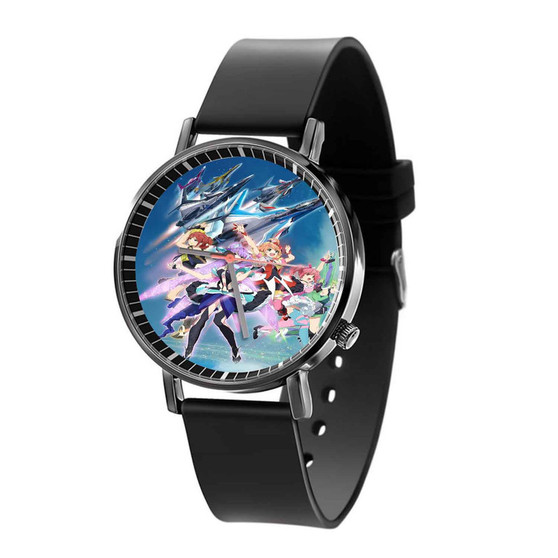 Macross Delta Custom Black Quartz Watch With Gift Box