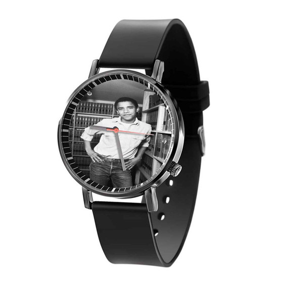 Young Obama Custom Black Quartz Watch With Gift Box