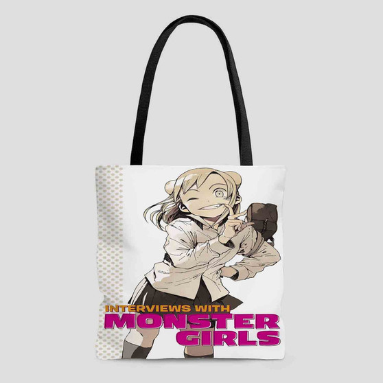 Interviews with Monster Girls Custom Tote Bag AOP With Cotton Handle