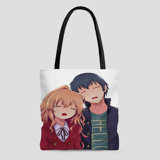 Toradora Custom Tote Bag AOP With Cotton Handle