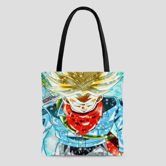 Trunks Super Saiyan Dragon Ball Super Best Custom Tote Bag AOP With Cotton Handle