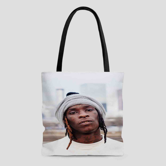 Young Thug Best Custom Tote Bag AOP With Cotton Handle