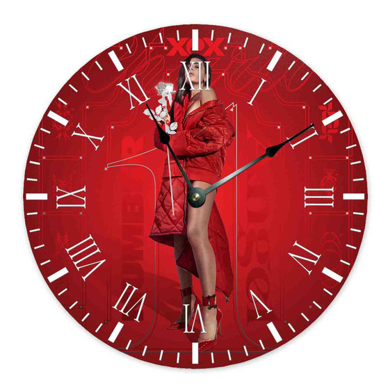 Charli XCX Number 1 Angel Custom Wall Clock Wooden Round Non-ticking