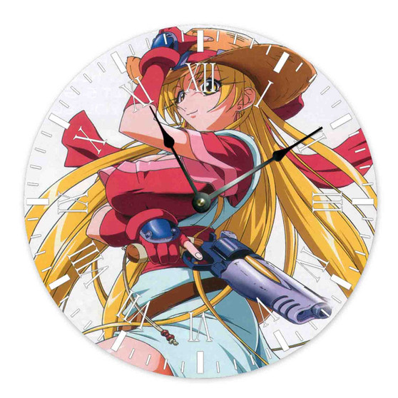 Grenadier Custom Wall Clock Wooden Round Non-ticking