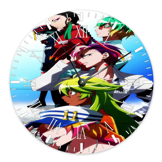 Nanbaka Custom Wall Clock Wooden Round Non-ticking