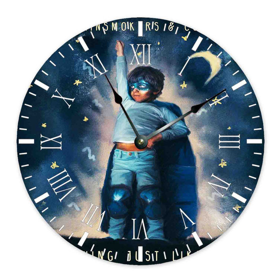 The Chainsmokers Coldplay Something Just Like This Custom Wall Clock Wooden Round Non-ticking