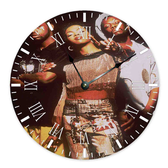 The Fugees Arts Custom Wall Clock Wooden Round Non-ticking