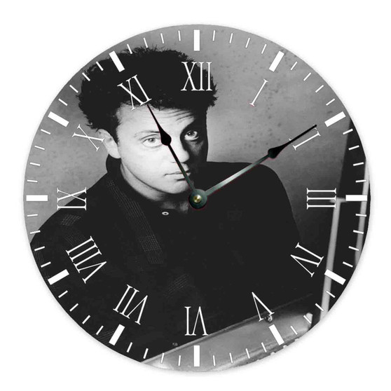 Young Billy Joel Custom Wall Clock Wooden Round Non-ticking